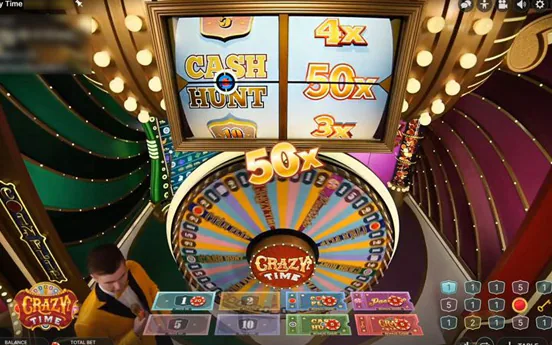 Live game show wheel